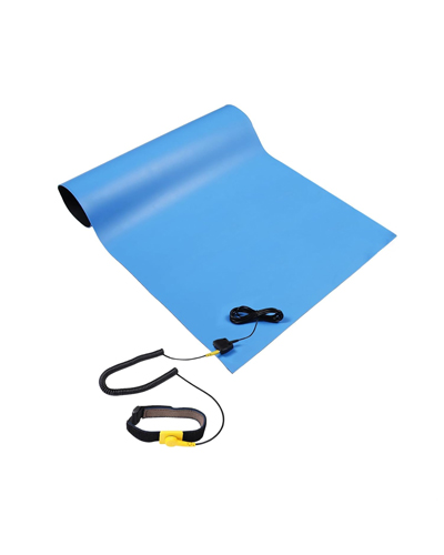 Anti Static Mat for Pc ESD Mat: 24"X48" Soldering Table Mat Kit Computer Electronics Repair- Heat Resistant Static Mat（Blue